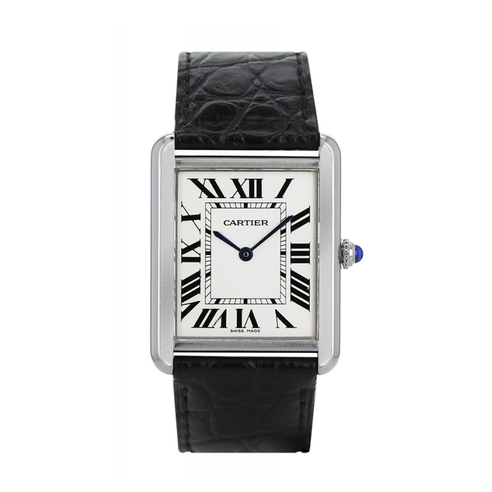 CAR TANK SOLO WATCH genuine alligator leather M 27mm (1 year warranty)