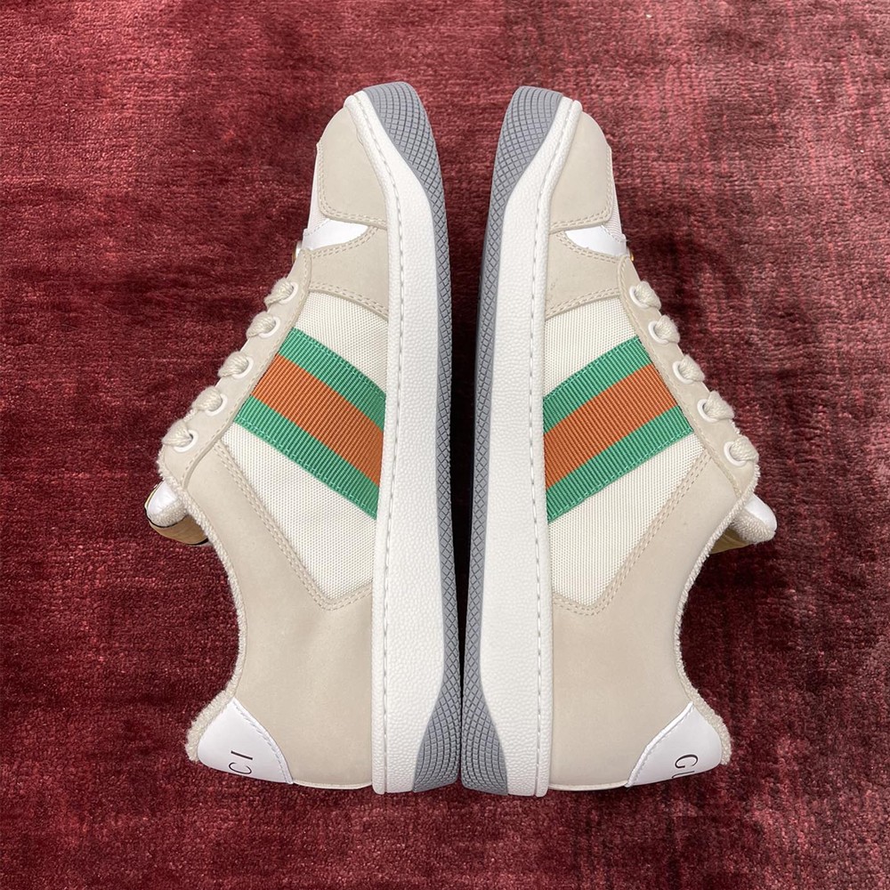 GC Women`s Screener sneakers 구찌 스크리너 오프 화이트가죽