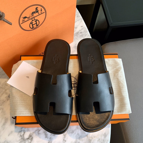 H Mens Izmir Slide Swift Leather 에르메스 이즈미르 (Hand Made) (V2)