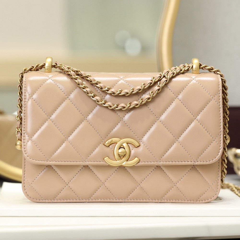 샤넬 AS2649 스몰 플랩 백 skin beige