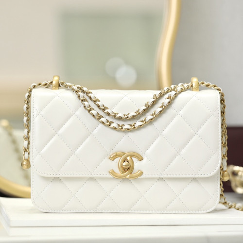 샤넬 AS2649 스몰 플랩 백 white