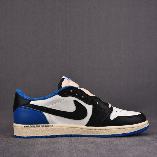 Air Jordan 1 X Fragment X  Travis Scott low Military Blue (LJR)