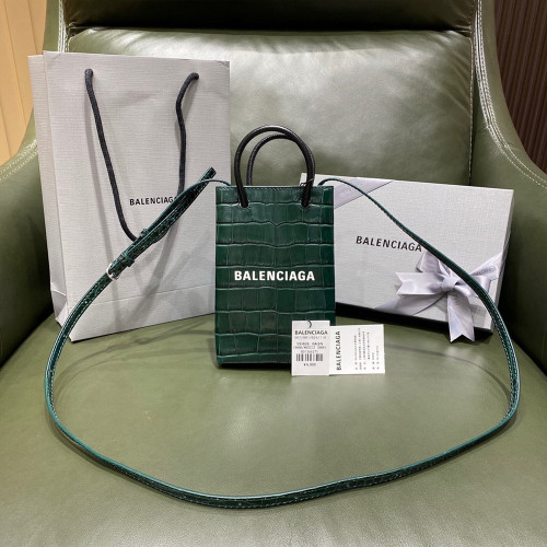 BLCG 발렌시아가 593826 폰 홀더 크로스백 Green (C)