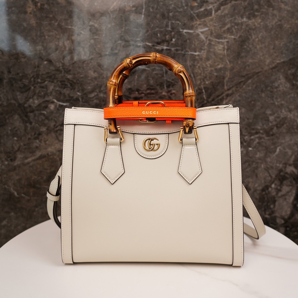 GC 660195 다이애나 스몰 토트백 White