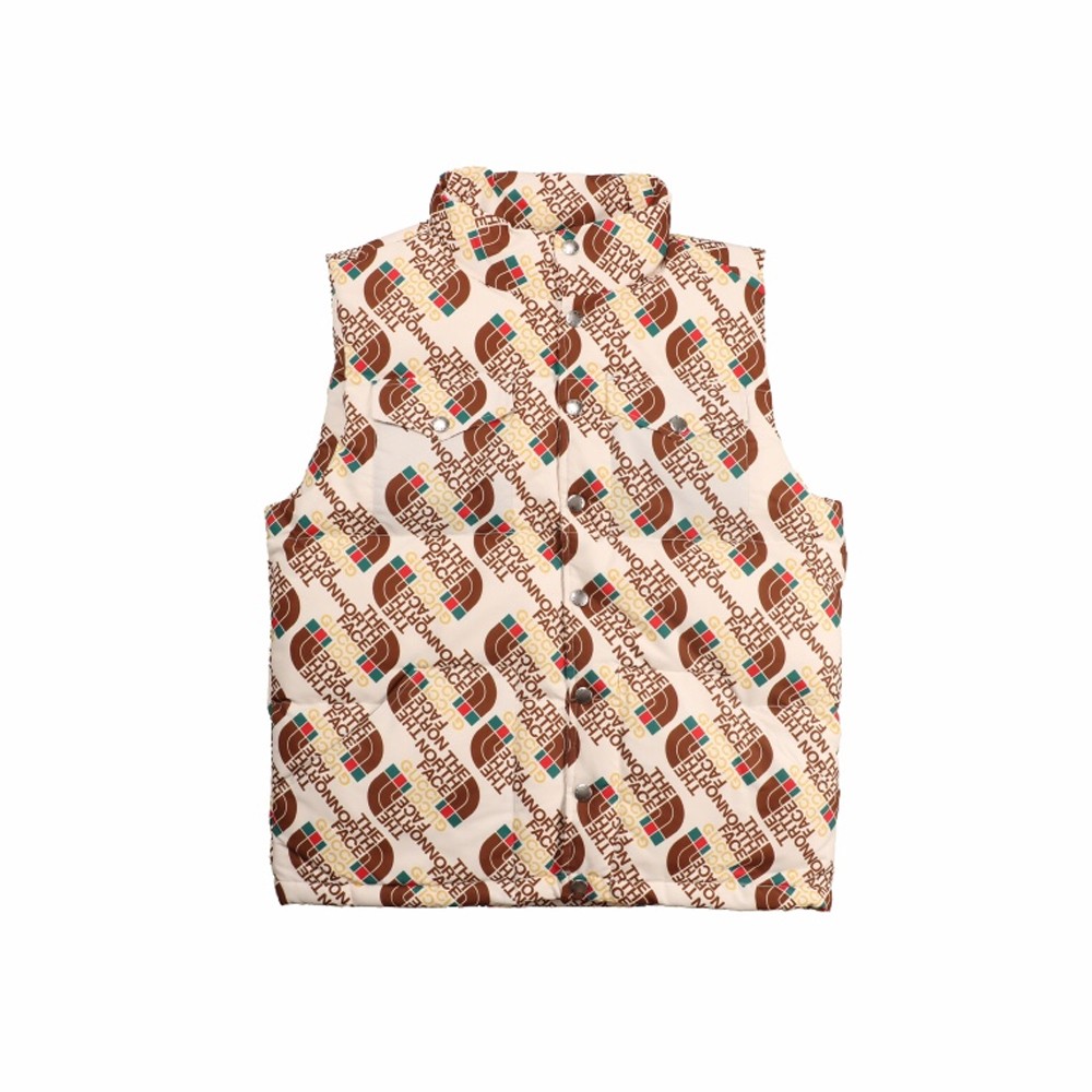 GC X NOR Padded Vest ivory pattern (Goose down)