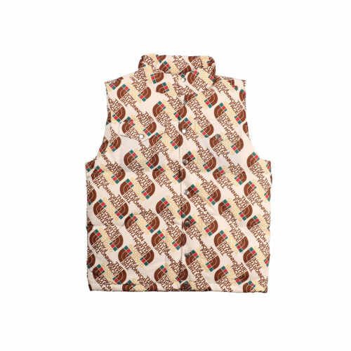 GC X NOR Padded Vest ivory pattern (Goose down)