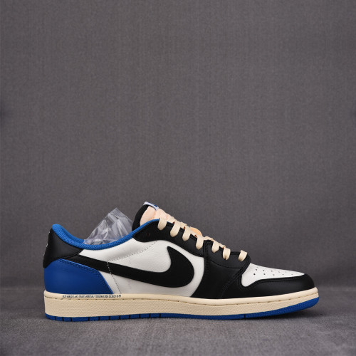 Air Jordan 1 X Fragment X Travis Scott low Military Blue (PK)