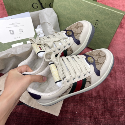 GC Men's/Women`s Screener sneakers 구찌 스크리너 퍼플