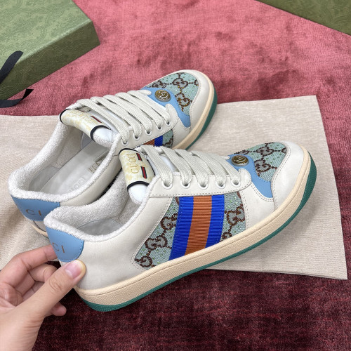 GC Women`s Screener sneakers 구찌 스크리너 파우더블루 로고큐빅