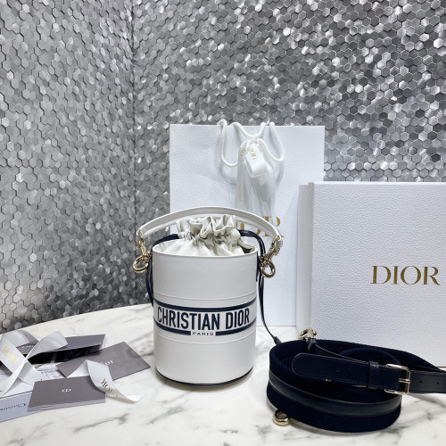 CD 디올 DIOR VIBE 바이브 버킷 백 White
