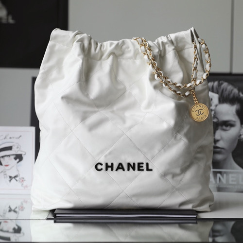 샤넬 AS3262 CHANEL 22 라지 핸드백 White(black)