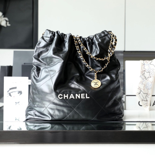 샤넬 AS3262 CHANEL 22 라지 핸드백 Black(white)