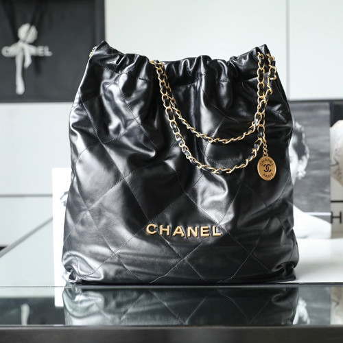 샤넬 AS3262 CHANEL 22 라지 핸드백 Black(gold)