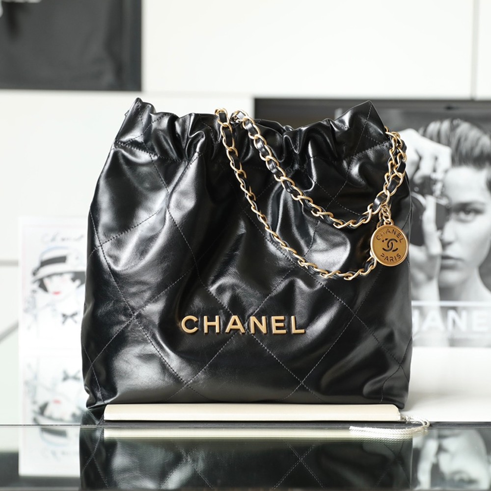 샤넬 AS3260 CHANEL 22 스몰 핸드백 Black(gold)