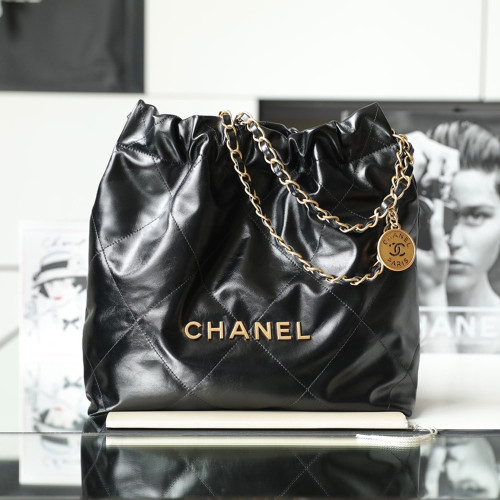샤넬 AS3260 CHANEL 22 스몰 핸드백 Black(gold)