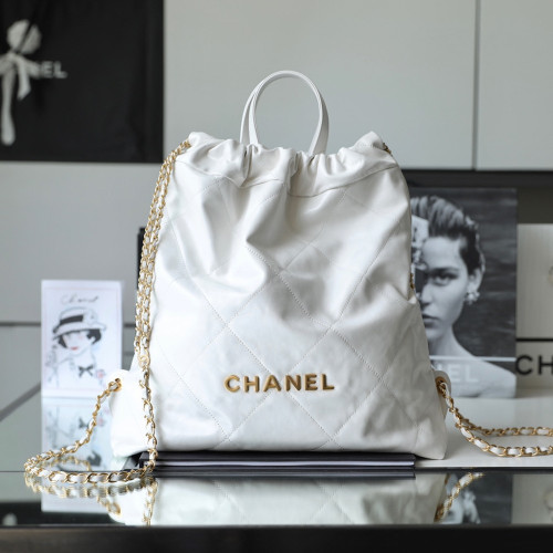 샤넬 AS3313 CHANEL 22 백팩 White(gold)