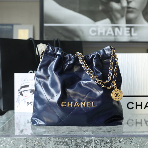 샤넬 AS3260 CHANEL 22 스몰 핸드백 Navy