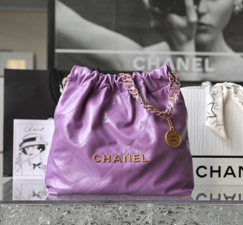 샤넬 AS3260 CHANEL 22 스몰 핸드백 Purple