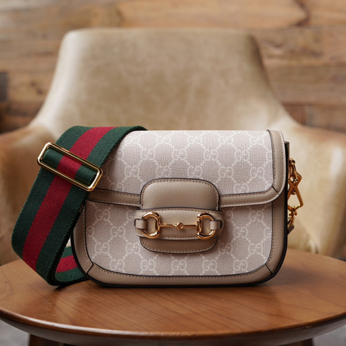 GC 구찌 658574 홀스빗 1955 미니백 Beige Canvas