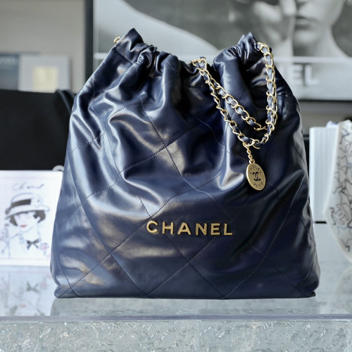 샤넬 AS3262 CHANEL 22 라지 핸드백 Navy