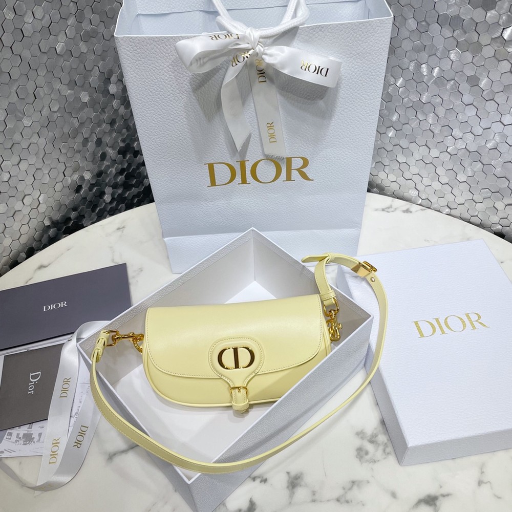 CD 디올 DIOR BOBBY EAST-WEST 바비 이스트웨스트 백  Pale Yellow