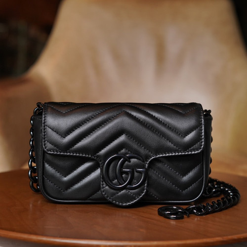 GC 구찌 699757 GG 마몽 벨트백 Black