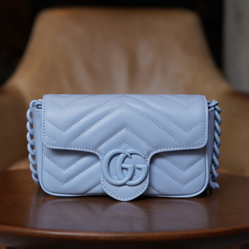 GC 구찌 699757 GG 마몽 벨트백 Blue