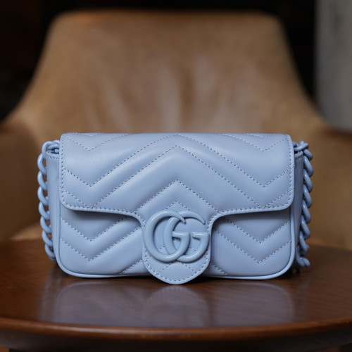 GC 구찌 699757 GG 마몽 벨트백 Blue