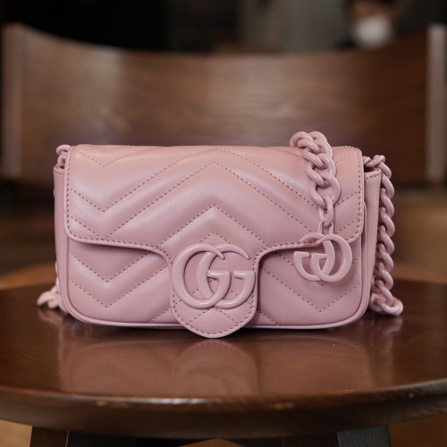 GC 구찌 699757 GG 마몽 벨트백 Pink