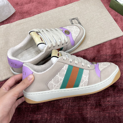 GC Women`s Screener sneakers 구찌 스크리너 베이지&퍼플