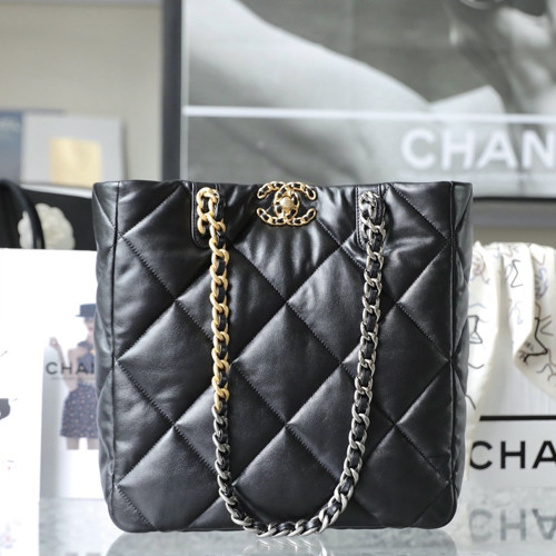 샤넬 AS3519 샤넬 19 쇼핑백 CHANEL 19 SHOPPING BAG Black