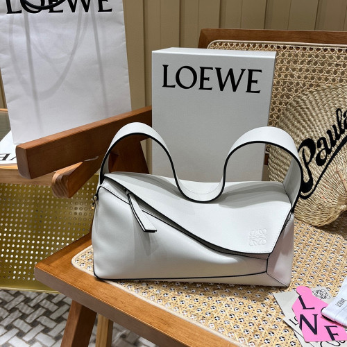 LOW 로에베 퍼즐 호보백 Puzzle Hobo bag Soft White