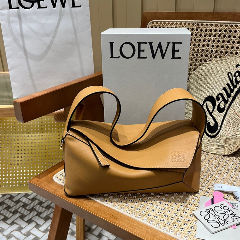 LOW 로에베 퍼즐 호보백 Puzzle Hobo bag Warm Desert