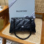 BLCG 발렌시아가 716351 퀼트 CRUSH 크러쉬 스몰 체인백 Black