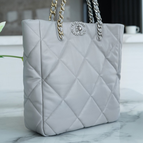 샤넬 AS3519 샤넬 19 쇼핑백 CHANEL 19 SHOPPING BAG Grey (PD)