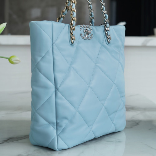 샤넬 AS3519 샤넬 19 쇼핑백 CHANEL 19 SHOPPING BAG Blue (PD)