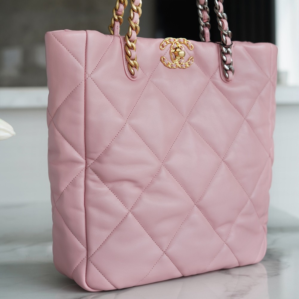 샤넬 AS3519 샤넬 19 쇼핑백 CHANEL 19 SHOPPING BAG Pink (PD)
