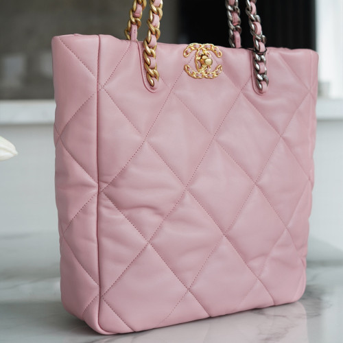 샤넬 AS3519 샤넬 19 쇼핑백 CHANEL 19 SHOPPING BAG Pink (PD)