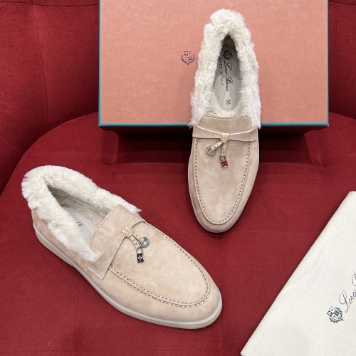 LP 로로피아나 썸머 참 워크 양털 Sand Beige