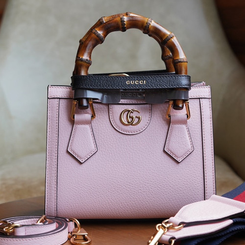 GC 구찌 702732  다이애나 미니 토트백 Pink leather