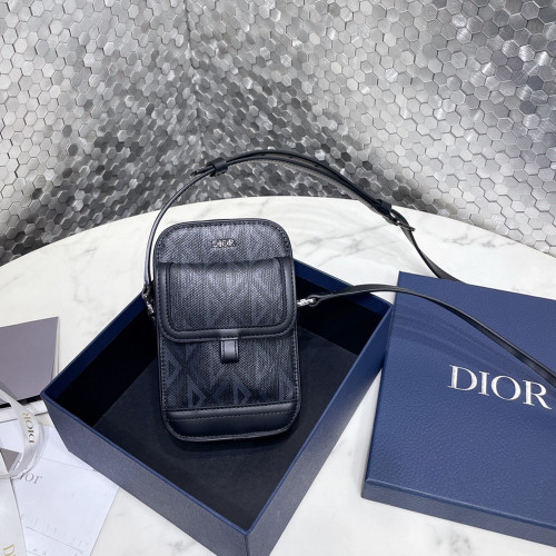 CD 디올 DIOR HIT THE ROAD 버티컬 파우치 Navy