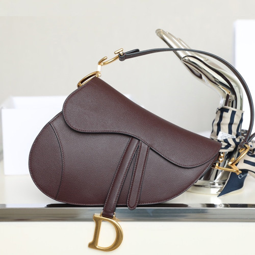CD 디올 M0446C SADDLE 새들 백 Brown