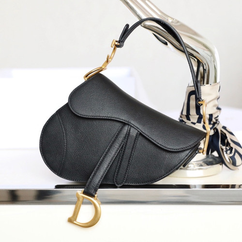 CD 디올 M0447C Small SADDLE 스몰 새들 백 Black