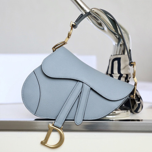 CD 디올 M0447C Small SADDLE 스몰 새들 백Blue