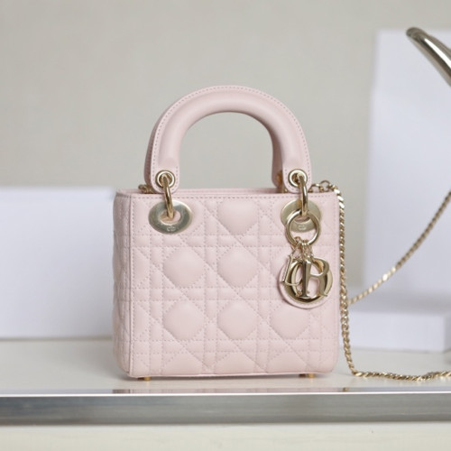 디올 LADY DIOR 미니 백 Powde Pink