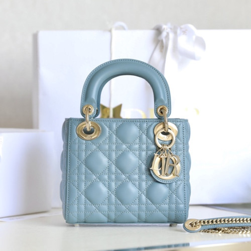 디올 LADY DIOR 미니 백 Horizon Blue