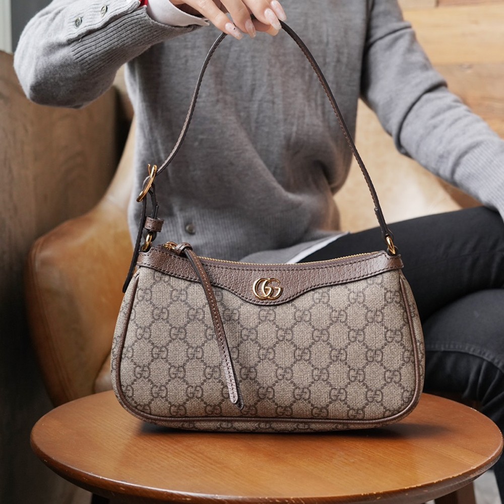 GC 구찌 735145 오피디아 스몰 핸드백 Brown
