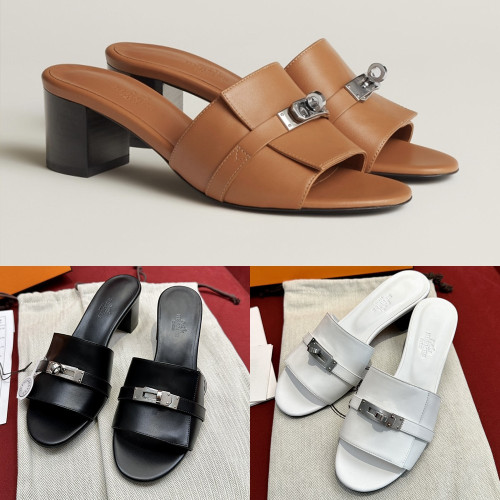 H Womens GIGI 에르메스 지지 켈리 뮬 (3color)