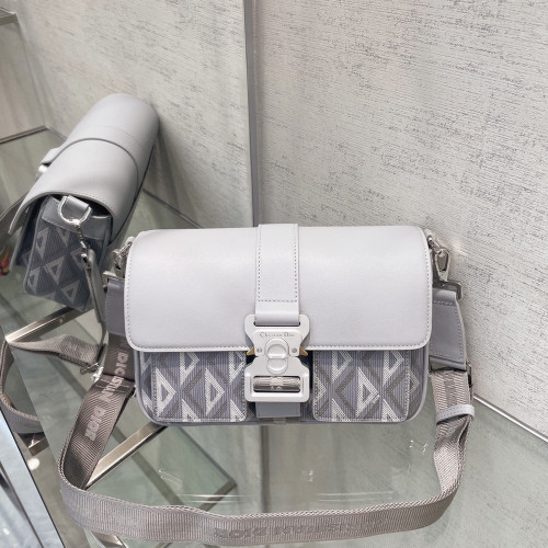 디올 1ESME157CDP DIOR HIT THE ROAD 메신저 백 Grey