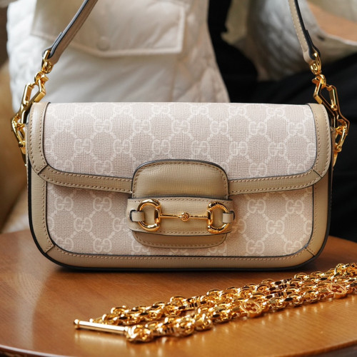 GC 735178 구찌 홀스빗 1955 숄더백 Beige